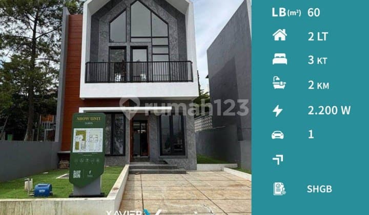 For Sale 2-Story House Panorama Stone Batu City Near Tourist Attractions