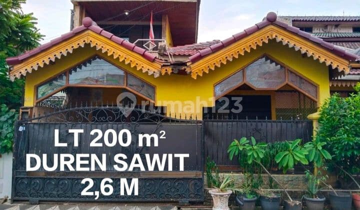 Rumah Luas Murah Bebas Banjir Di Komplek Abadi, Duren Sawit,komplek Paling Di Cari