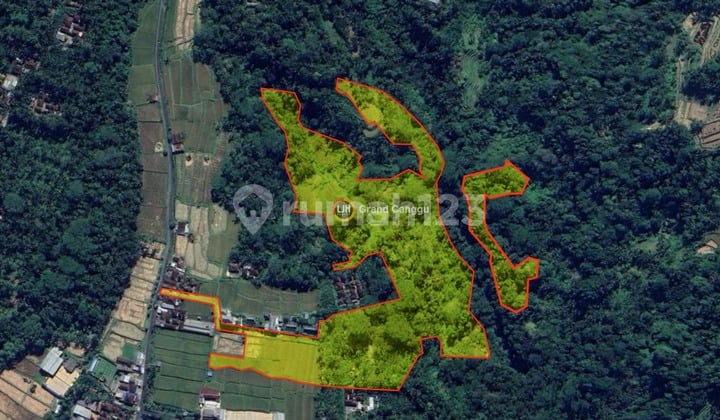 Tanah kavling besar 6,6 Hektar di Payangan Ubud