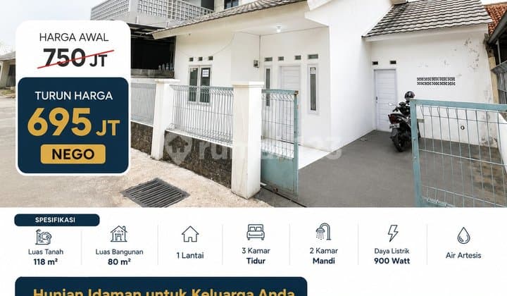 House for 600 Million in Antapani, Bandung City