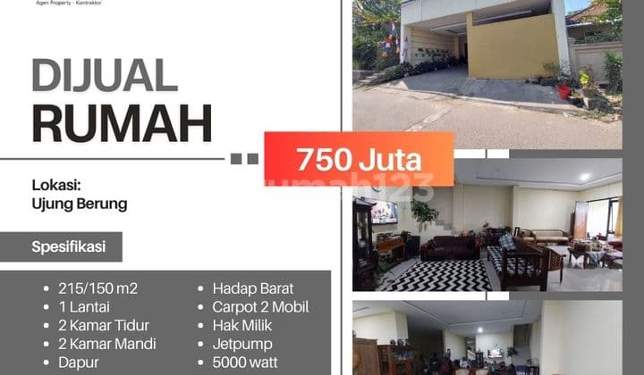 CASH ONLY - Rumah 700 jutaan tanah luas di Cijambe Ujungberung
