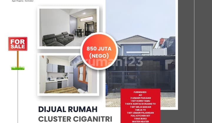 Rumah terawat siap huni di Cluster Ciganitri Bojongsoang Bandung