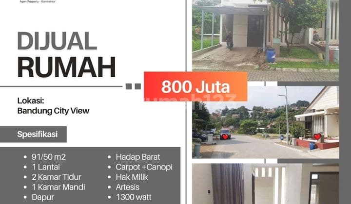 Jual cepat rumah termurah di Bandung City View Pasirimpun Bandung