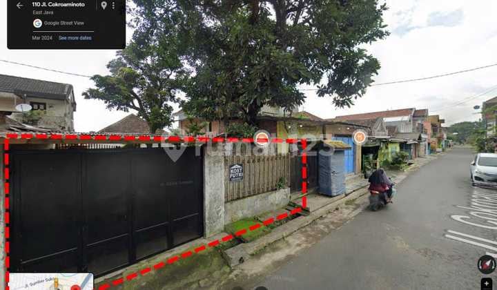 Tanah di Jalan Cokroaminoto , Malang SHM 100 m²