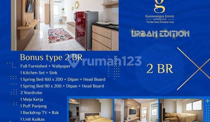 Free Ppn Apartemen Gw Gresik Tipe 2br Free Furnished e elektronik