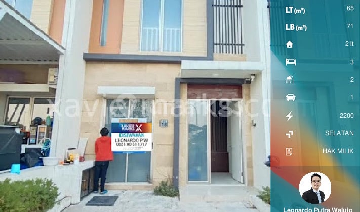 Rumah Greenland residence GRESIK menganti 5x13 Meter 2 Lantai 3KT Semi Furnished