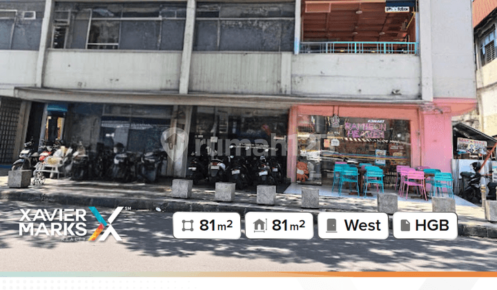 Ruko Jalan Tunjungan Dimensions 4.5x18 Meters, Suitable for Commercial Use: Cafe, Florist, Office