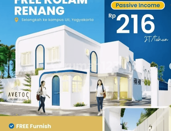 Dijual Kost Eksklusif Sleman Dekat Uii Free Furnish Income Besar