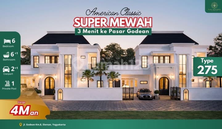 Rumah Impian di Jogja Barat - Luas, Mewah, dan Tenang