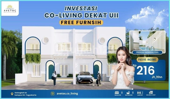 Jual Rumah Kos Eksklusif Sleman Belakang Kampus Uii Jl Kaliurang