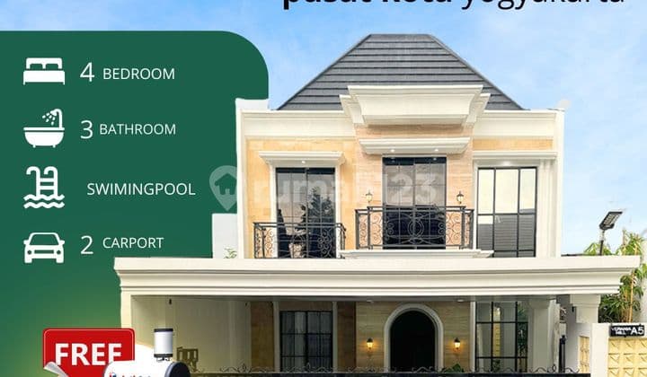 Rumah Mewah Jogja Selangkah ke Waterpark Citragrand Dalam Cluster