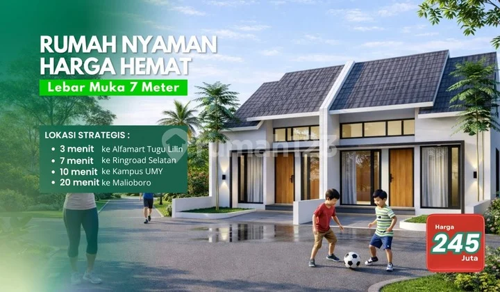 Dijual Rumah 200 Jutaan Jogja Dalam Perumahan di Bangunjiwo