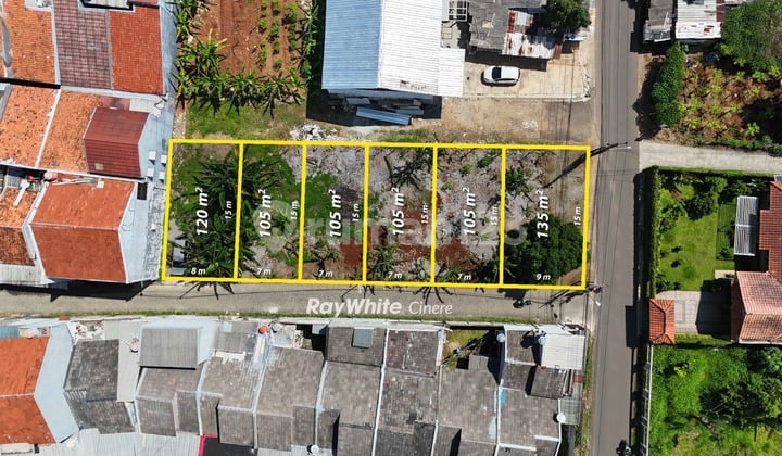 Tanah Datar, Ada 6 Kavling, Sertifikat Hak Milik Dekat Pintu Tol Sawangan