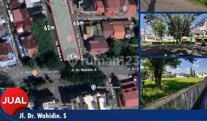 Dijual Sebidang Tanah Pinggir Jalan Dr. Wahidin S - Pontianak