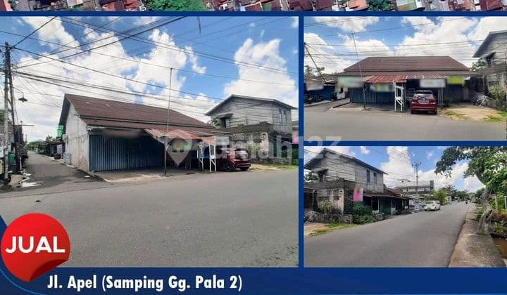 Dijual Sebidang Tanah + Bangunan Kios & Rumah Diatasnya