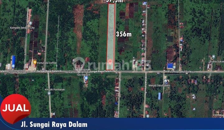 Tanah Siap Bangun Jl. Sui Raya Dalam, SHM Seluas 13350m²