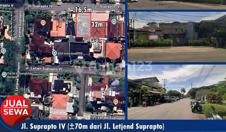 For Sale: A Plot of Land Ready for Construction in a Premium Location on Jl. Suprapto.
