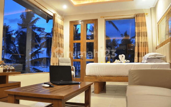 Junior Suite Villa with Ocean View Balcony | 44 sqm at Hotel Crystal Beach Bali (Karangasem, Candi Dasa)