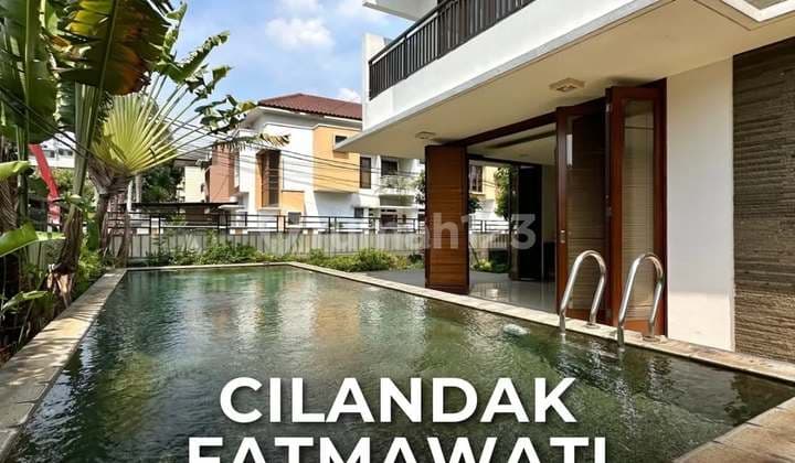 For Sale Cilandak - Fatmawati Modern Tropical House Posisi Hoek