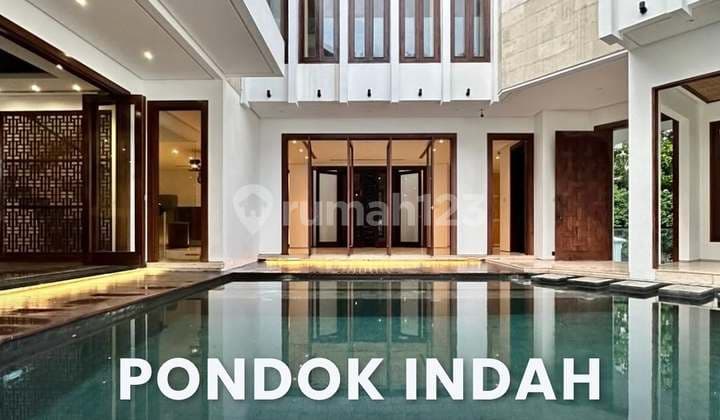For Sale Pondok Indah Modern Tropical House Depan Taman