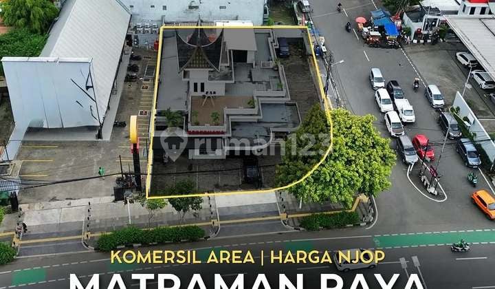 Matraman Raya Komersial Area, Posisi Hoek Cocok untuk Gedung Kantor/Usaha/ Restaurant