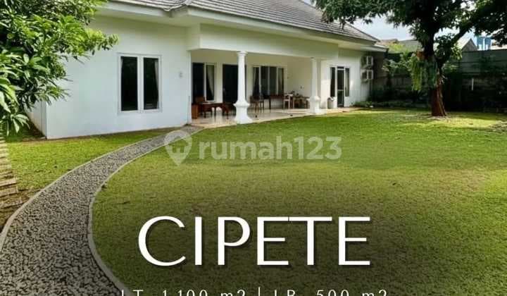 For Sale Cipete Area Exclusive, Row Jalan Lebar Halaman Luas