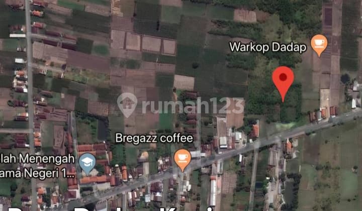 Land for Sale with SHM Certificate, Located at the Start of Dadap Kuning Main Road, Gresik, in Front of Gresik Kota Mas Housing Complex.