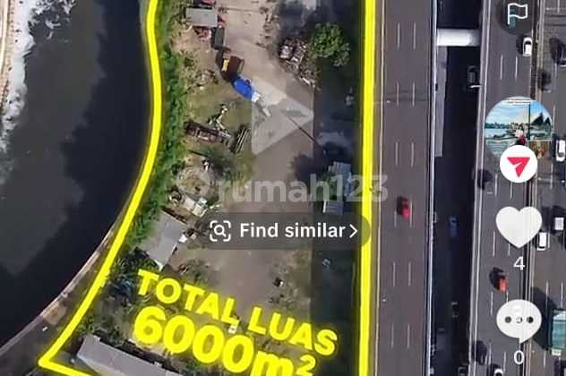 Kavling 6000 m2 pinggir Jl raya DI Panjaitan, cocok usaha kode Linda