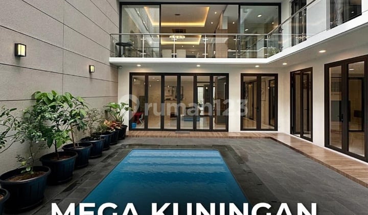 For Sale Mega Kuningan Rumah Mewah Newly Renovated Tropical Houseexclusive Areadalam Komplek, One Gate Row Jalan Lebar Lingkungan Elite Dalam Komplek