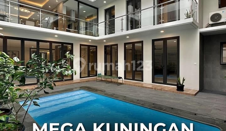 For Sale Mega Kuningan Newly Renovated Tropical House Exclusive Area Dalam Komplek One Gate Siap Huni
