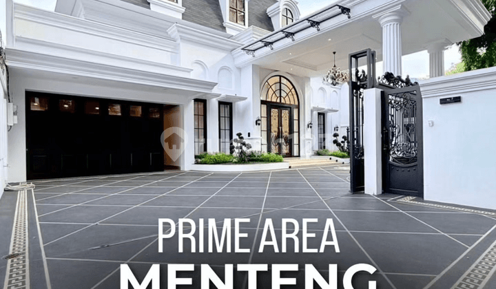 Dijual Rumah Mewah Menteng Bangunan Newly Renovated Prime Area Row Jalan Lebar Bebas Banjir