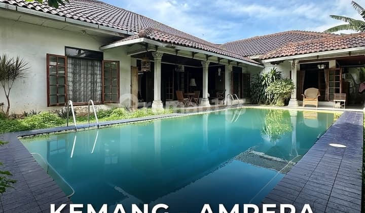 For Sale Kemang Ampera Rumah 1 Lantai Dalam Cluster One Gate System Siap Huni