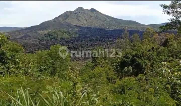 Tanah unblock view dengan pemandangan Kaldera Gunung Batur Bangli