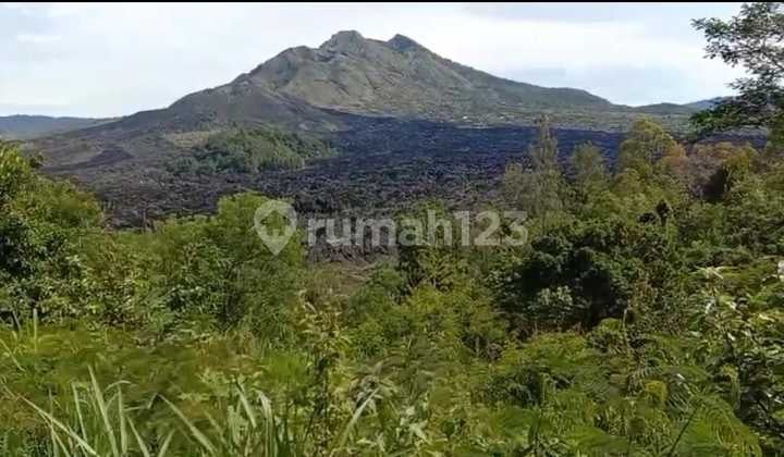 Tanah unblock view dengan pemandangan Kaldera Gunung Batur Bangli