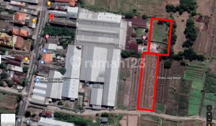 For Sale: Domas Menganti Gresik 2 Large Land Plots with SHM, Suitable for Commercial Use