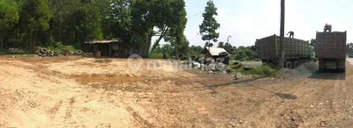 Tanah di Jagabaya Parung Panjang Pinggir Jalan Besar