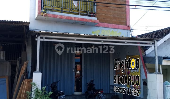Ruko strategis siap pakai 0 jalan raya Wage Aloha Sidoarjo lokasi padat penduduk
