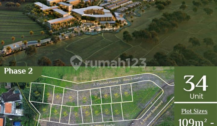 Tanah Kavling Premium Di Pererenan Pinggir Sungai