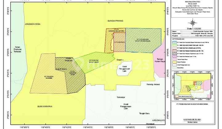 Tanah Jl Raya Sungai Payang Kutai Kartanegara Kalimantan Timur