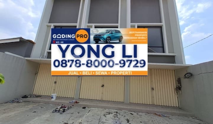 Semi-Detached 3-Unit Shop Houses Can Be Purchased Individually Prime Location on Jl. H Ten Raya East Jakarta