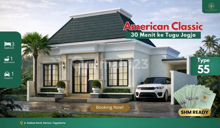 Rumah Baru di Godean KM 8 Jogja, Lokasi Strategis Dekat Pasar Godean