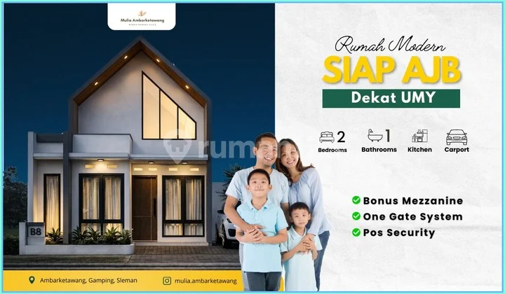 Hunian Minimalis Sleman Scandinavian Nuansa Villa Akses Lebar