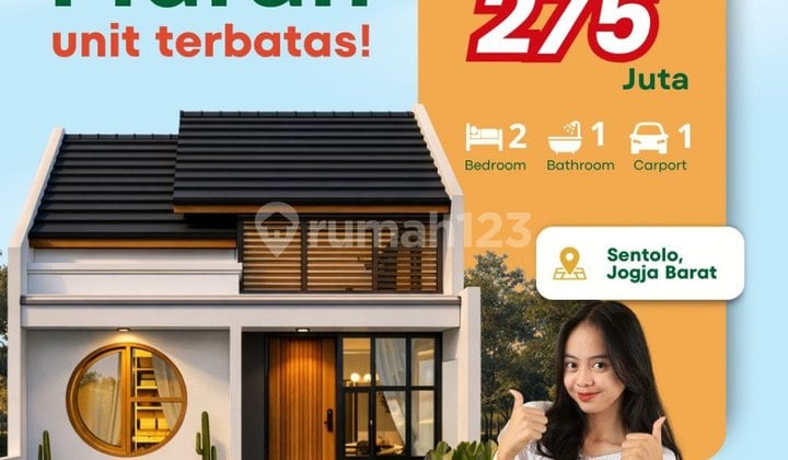 Hunian Baru di Sentolo Kulon Progo Harga 275 Jutaan dengan Potensi Investasi Menjanjikan
