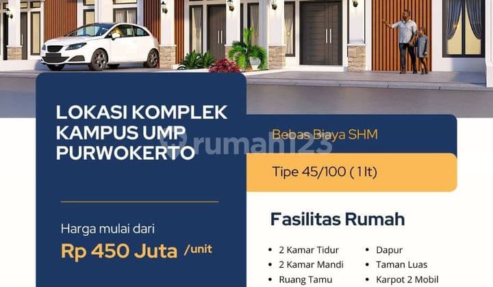 Rumah Baru Minimalis Dukuhwaluh Dekat Ump Jih