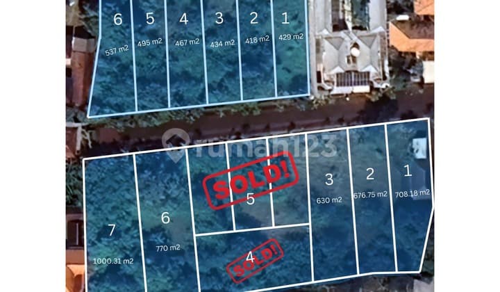 Tanah Kavling Murah Dharmawangsa di Jimbaran SHM - Sertifikat Hak Milik 1000.31 m²