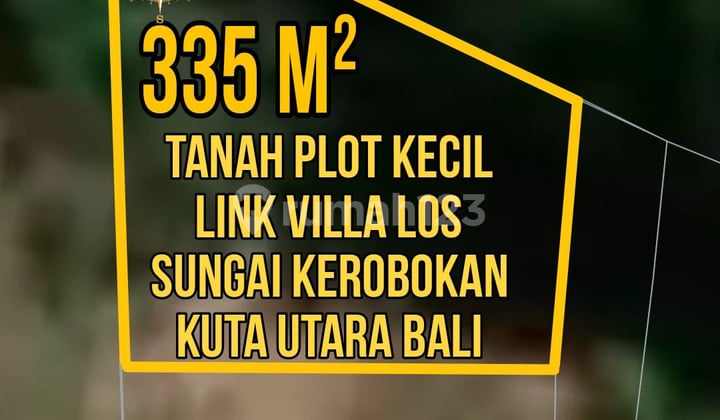 Tanah Murah di Kerobokan SHM - Sertifikat Hak Milik 335 M²