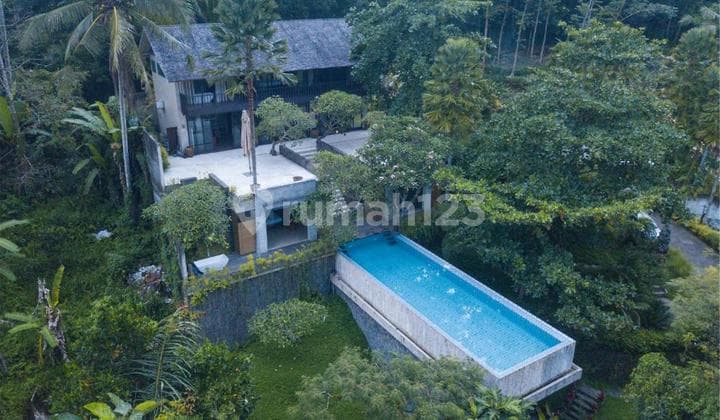 VIEW JUNGLE dan LOS SUNGAI!! Villa MEWAH Di Ubud, Dekat Sentral