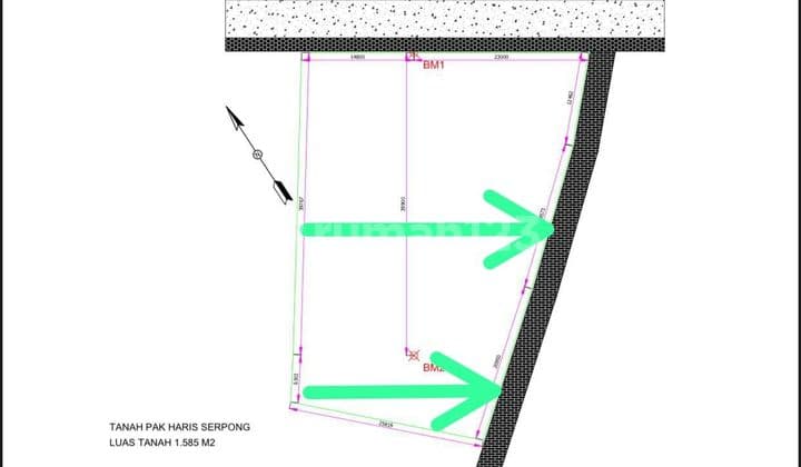 Di Sewakan Lahan Strategis! Jalan Raya Serpong LT:1600m2// 10.25
