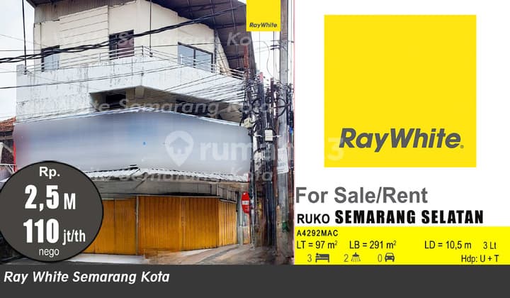 Ruko HOEK Siap Pakai Strategis Di Semarang Selatan A4292