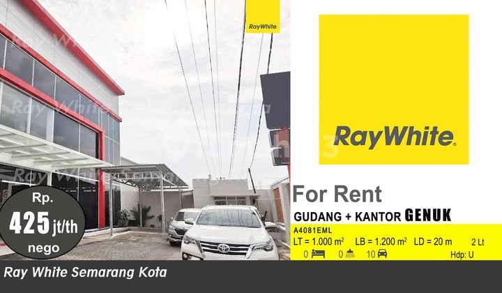 Gudang Dan Kantor Sewa Siap Pakai Strategis Di Genuk A4081